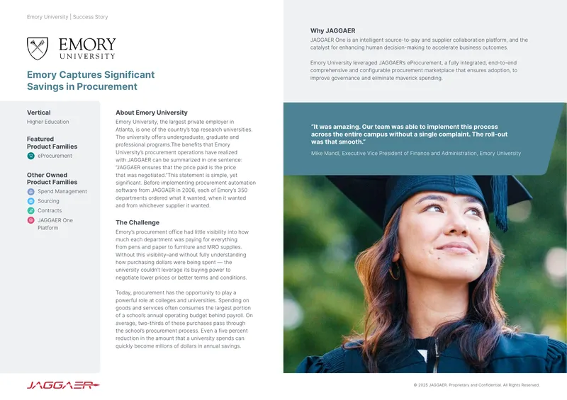 Emory University Procurement Automation Success