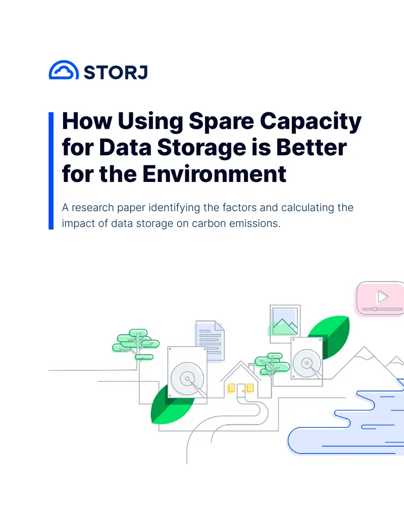 Impact of Data Storage on Carbon Emissions
