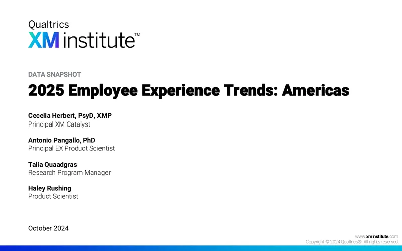 2025 Employee Experience Trends in the Americas
