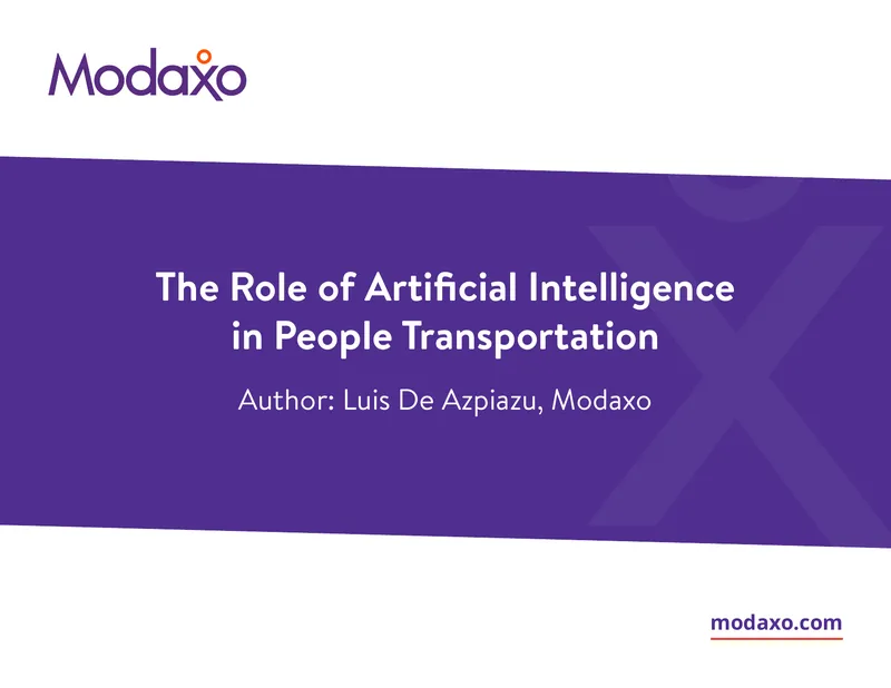 Artificial Intelligence Applications in People Transportation
