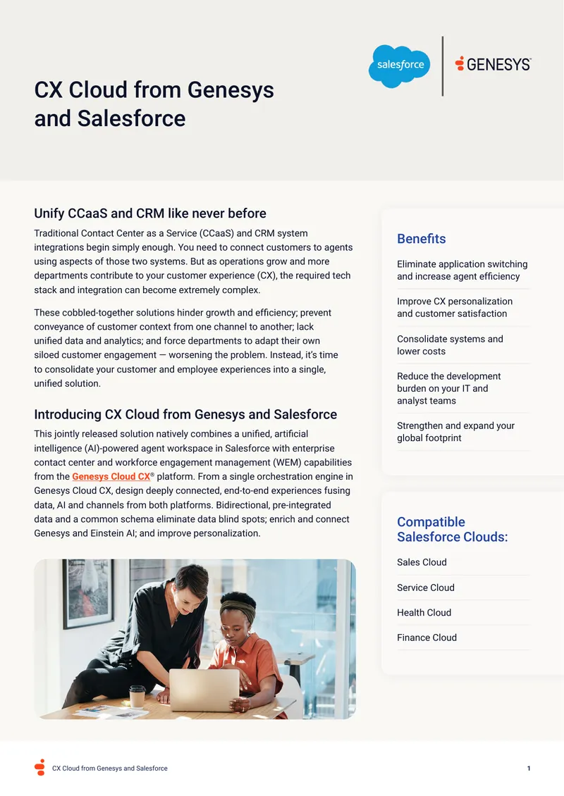 CX Cloud Integration with Salesforce Overview