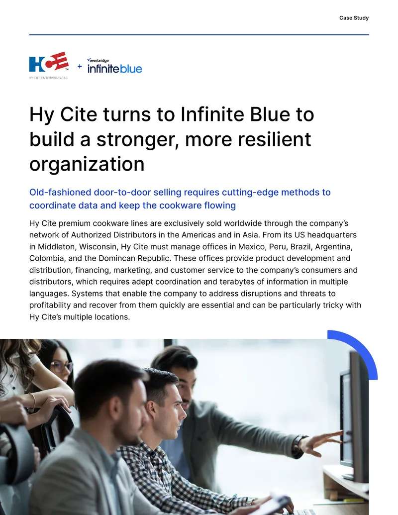 Hy Cite Implements Business Continuity Solution