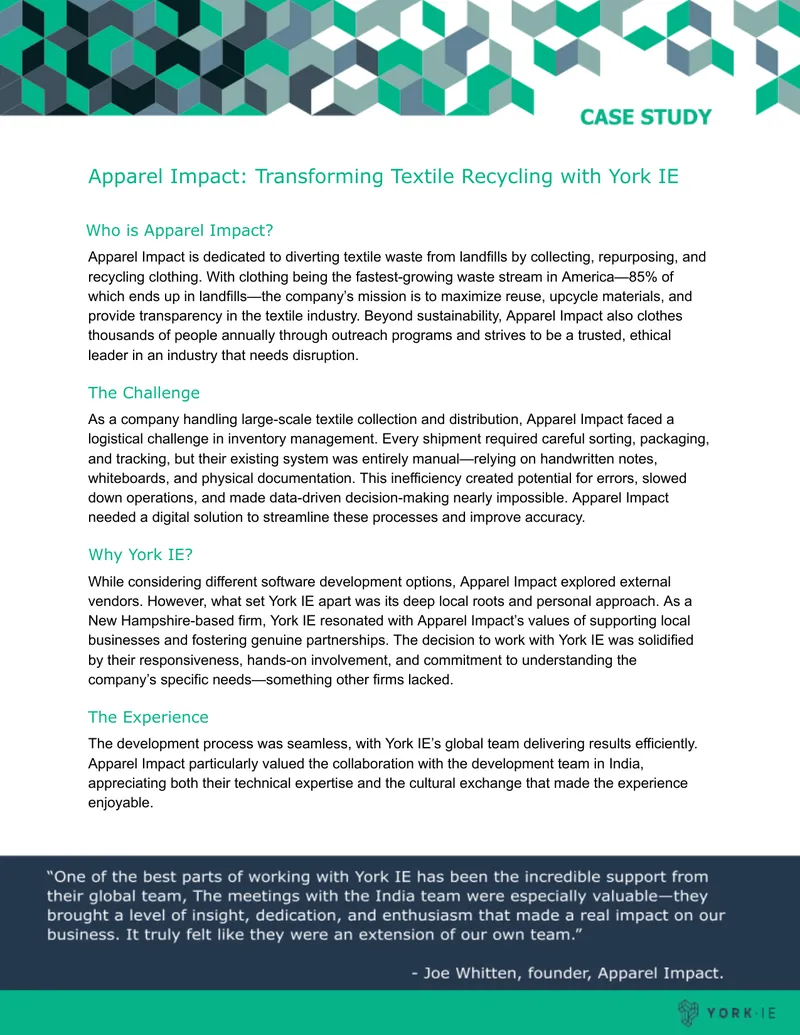 Apparel Impact Textile Recycling Transformation