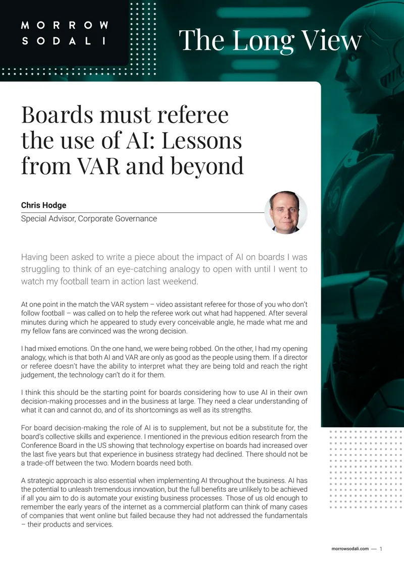 AI Integration in Board Decision-Making
