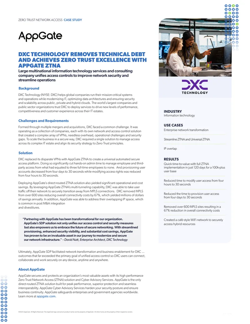 Zero Trust Network Access Case Study
