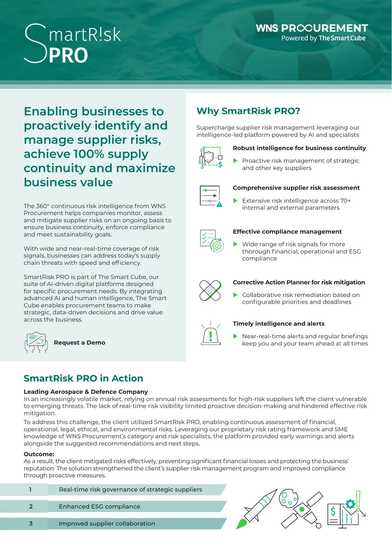 Continuous Supplier Risk Management Framework