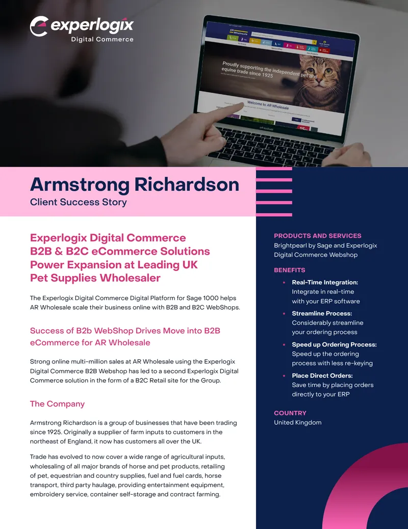 Experlogix Digital Commerce Client Success Story preview page 1