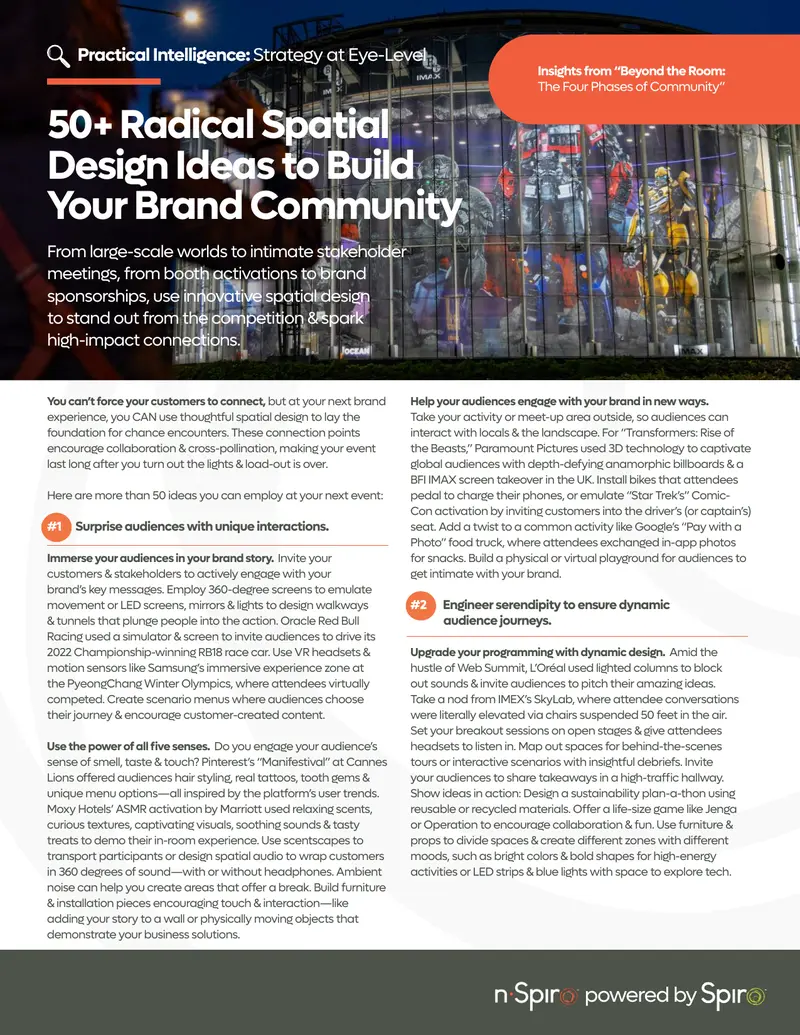 Radical Spatial Design Ideas for Brand Engagement