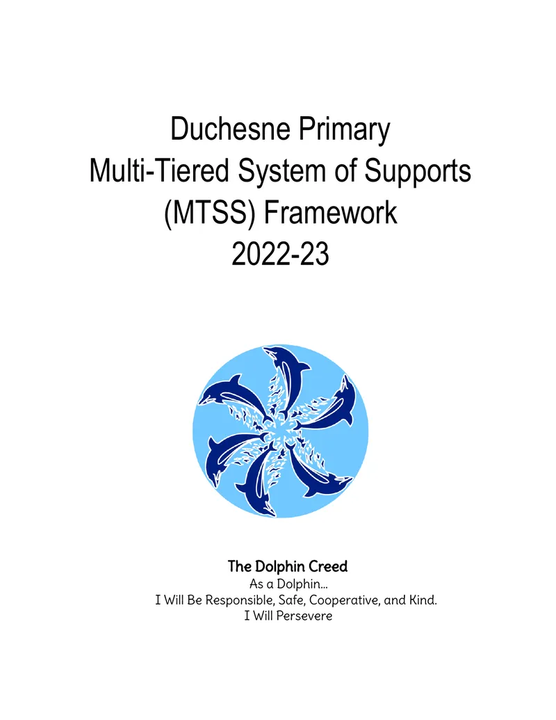 Multi-Tiered System of Supports Framework
