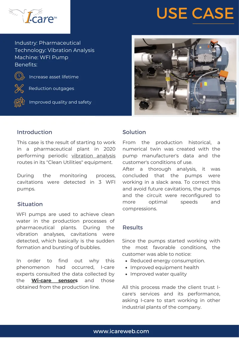 Vibration Analysis Case Study for WFI Pumps
