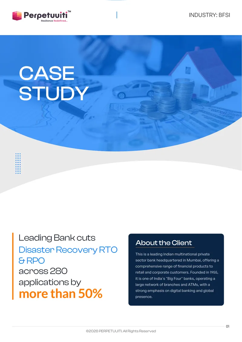 Disaster Recovery Implementation Case Study for Leading Bank