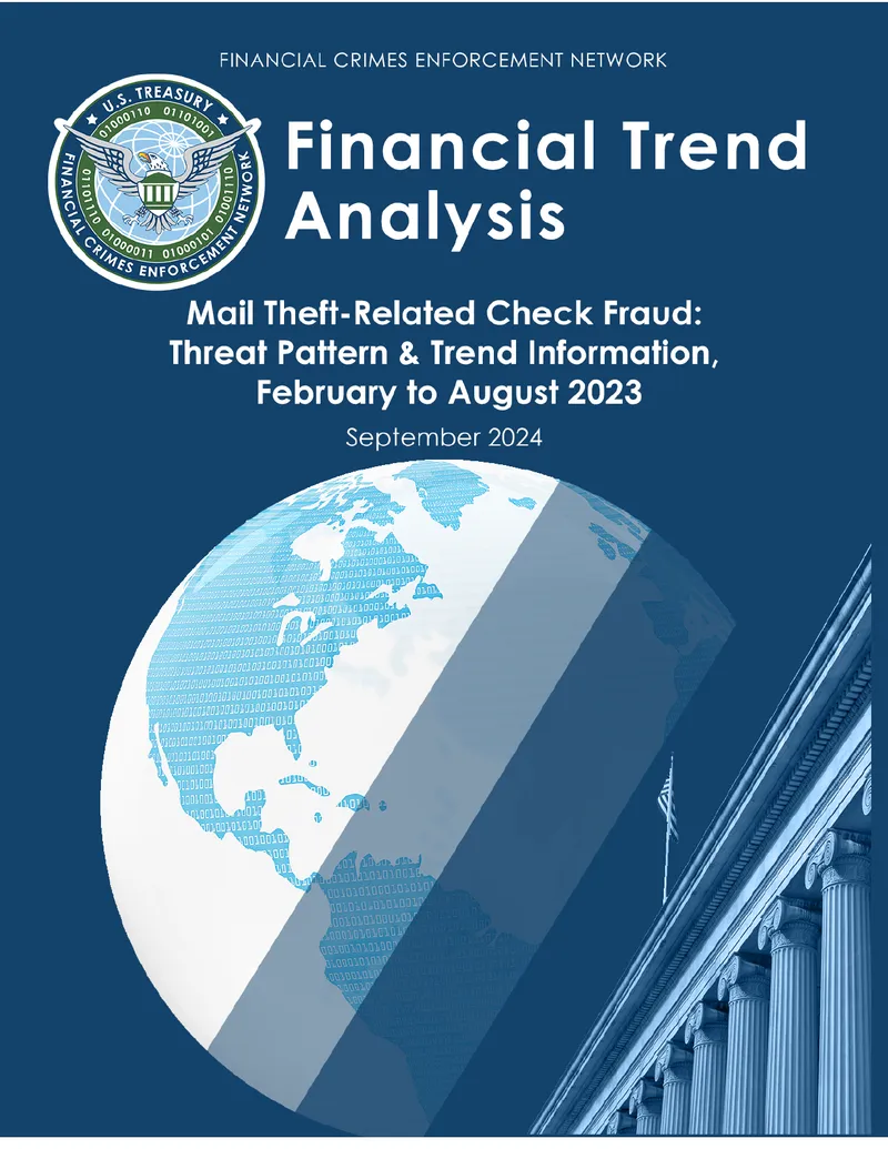 Mail Theft-Related Check Fraud Trend Analysis