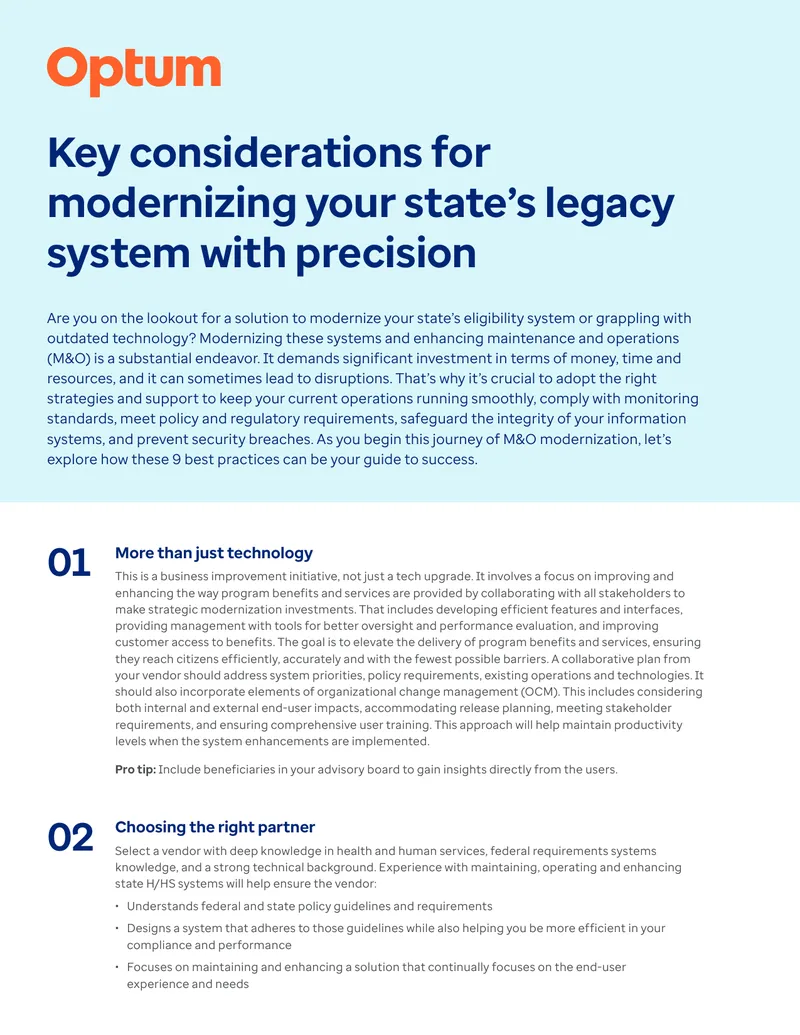 Best Practices for Modernizing State Legacy Systems