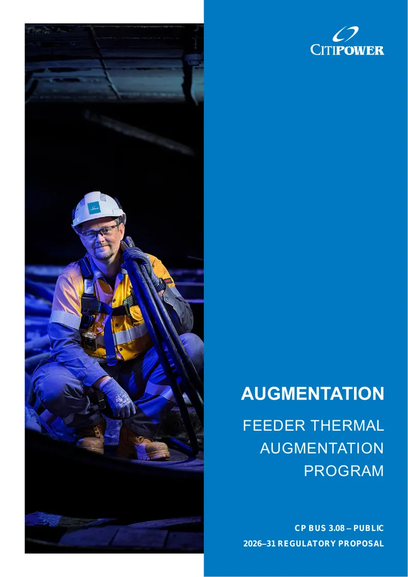 Feeder Thermal Augmentation Program Regulatory Proposal