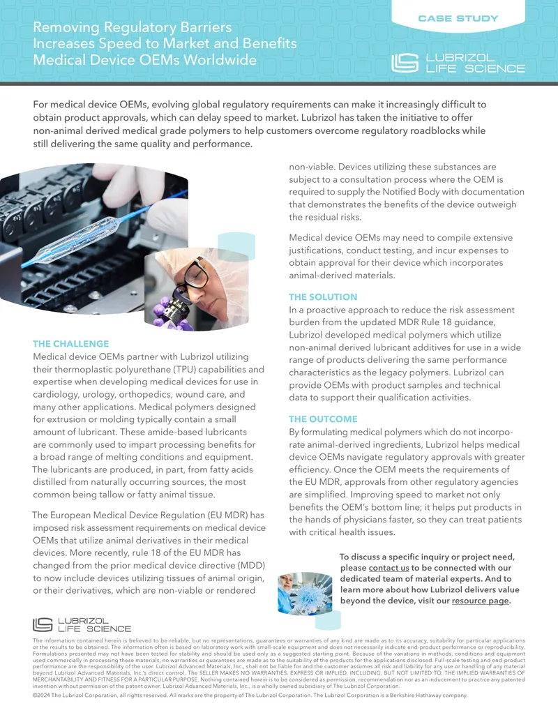 Removing Regulatory Barriers for Medical Device OEMs