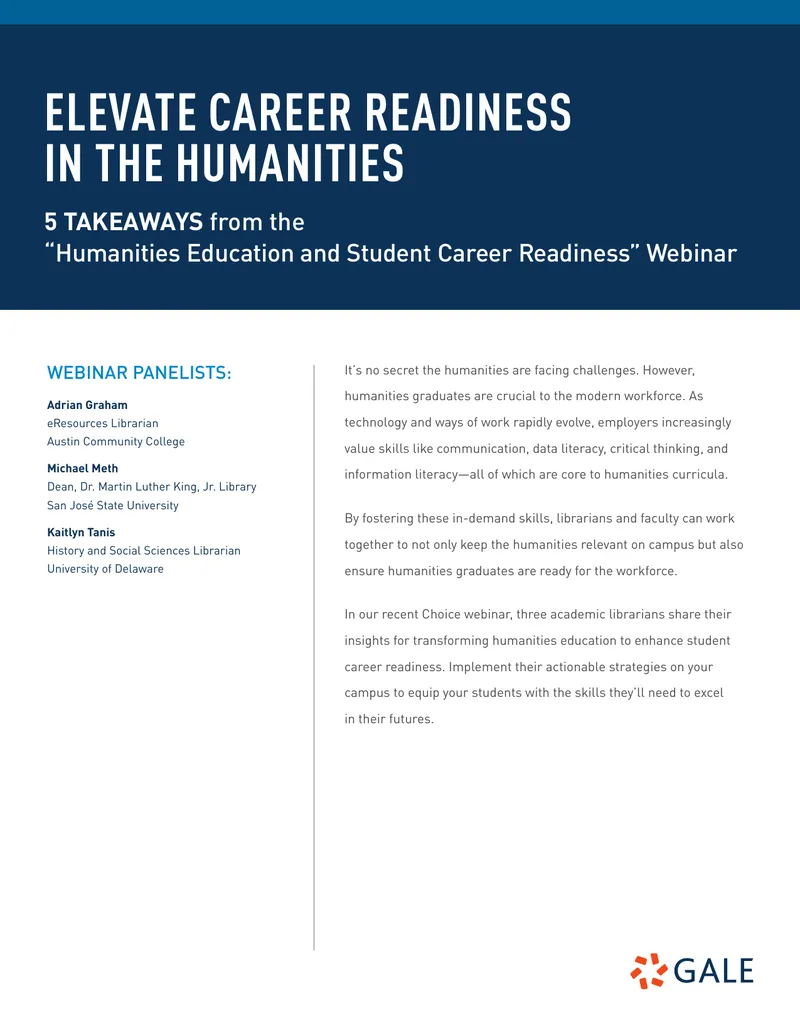Strategies for Enhancing Career Readiness in Humanities Education
