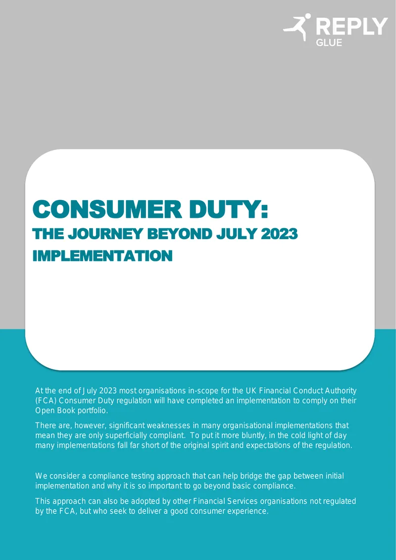 FCA Consumer Duty Compliance Testing Framework