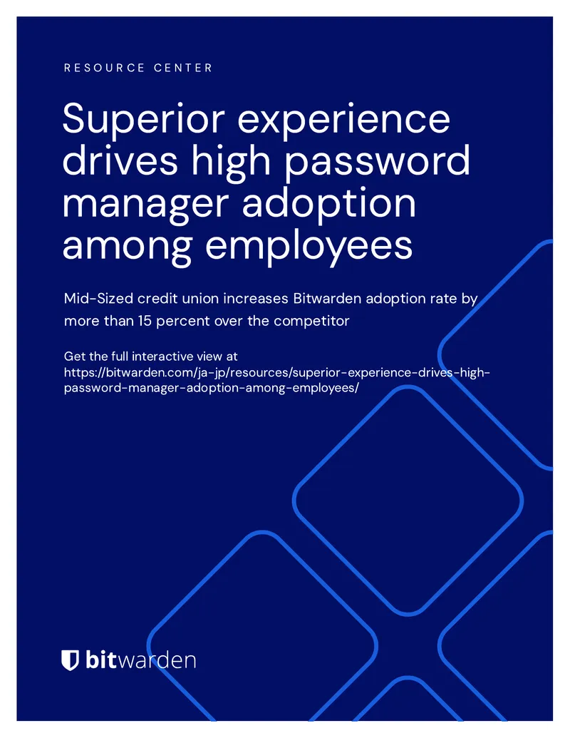 Mid-Sized Credit Union Adopts Bitwarden Password Manager