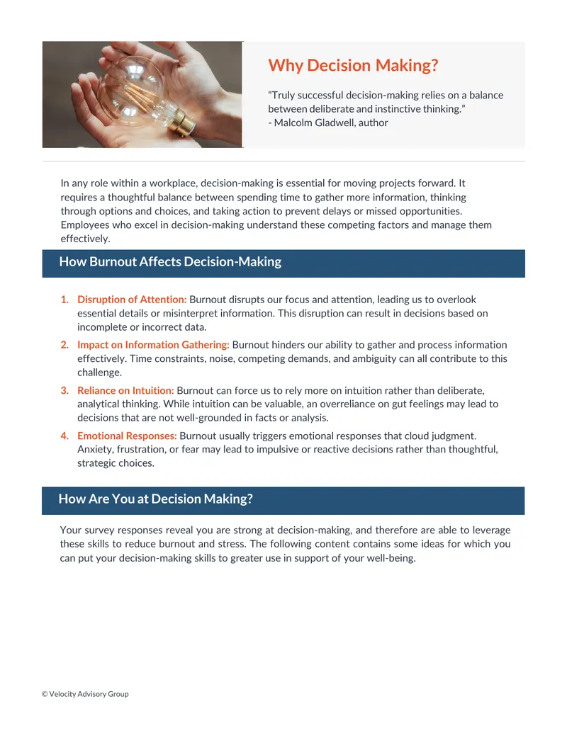 Impact of Burnout on Decision-Making Processes