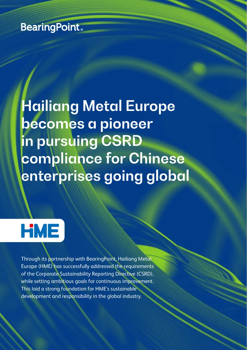Hailiang Metal Europe's CSRD Compliance Journey