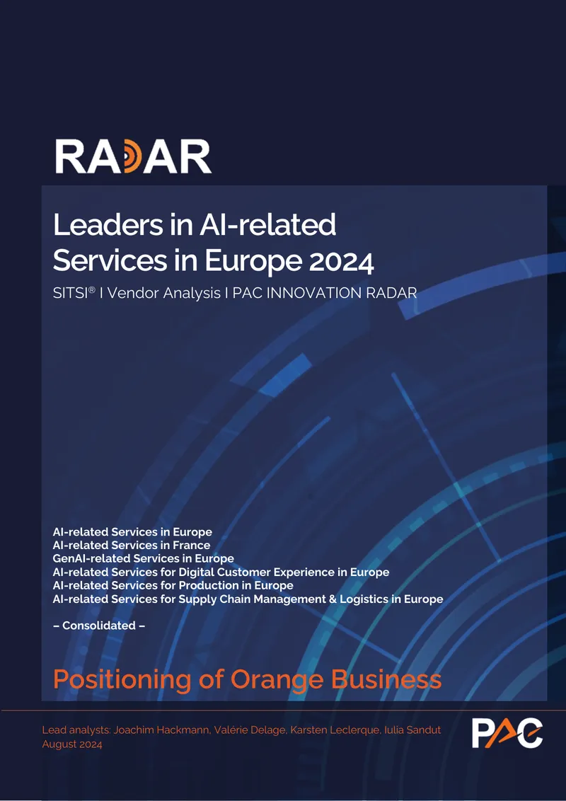 Leaders in AI-related Services in Europe 2024 preview page 1