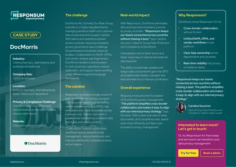 DocMorris Privacy Management Case Study