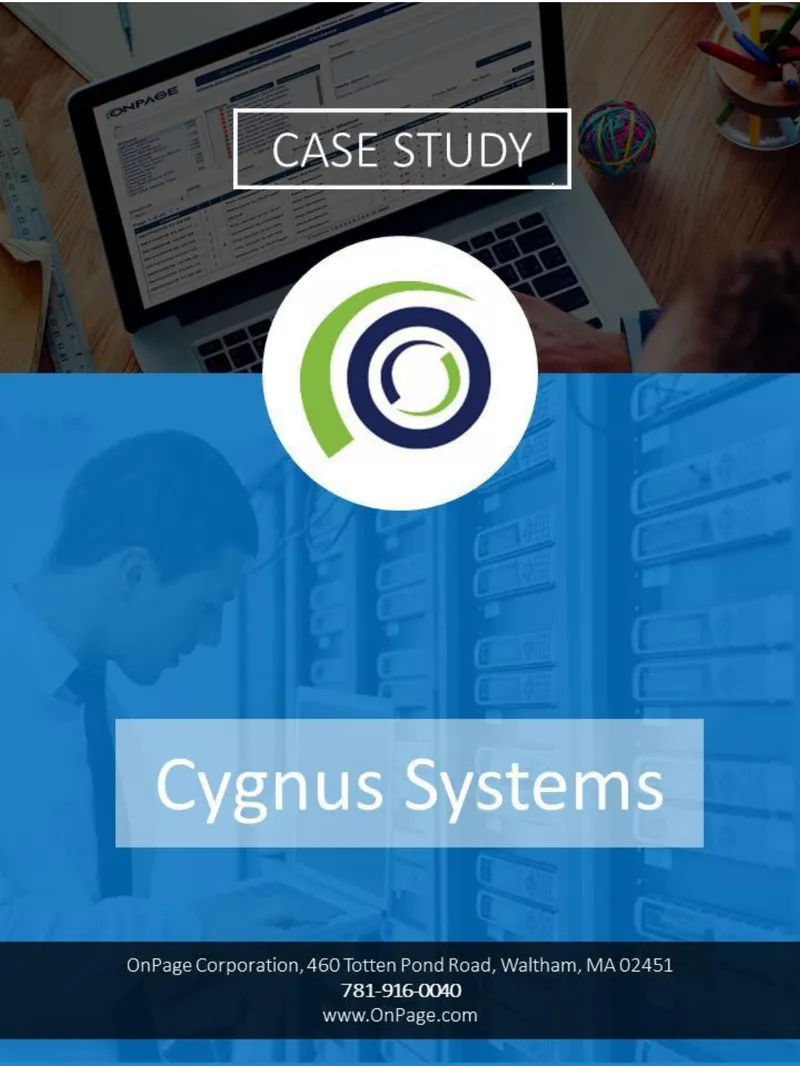 Cygnus Systems Incident Alert Management Case Study
