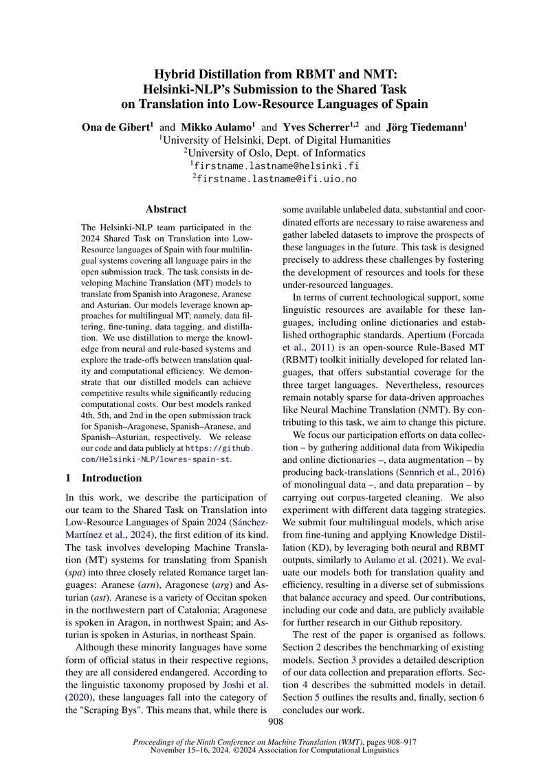 Hybrid Distillation for Low-Resource Language Translation
