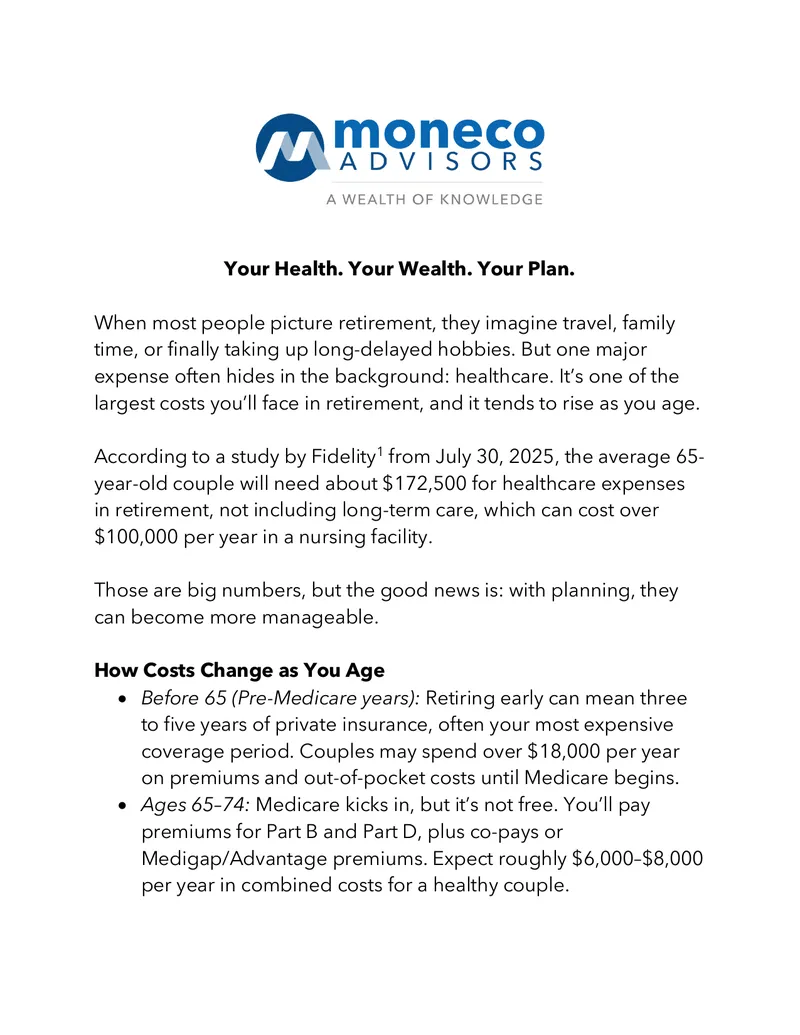 Healthcare Cost Planning for Retirement