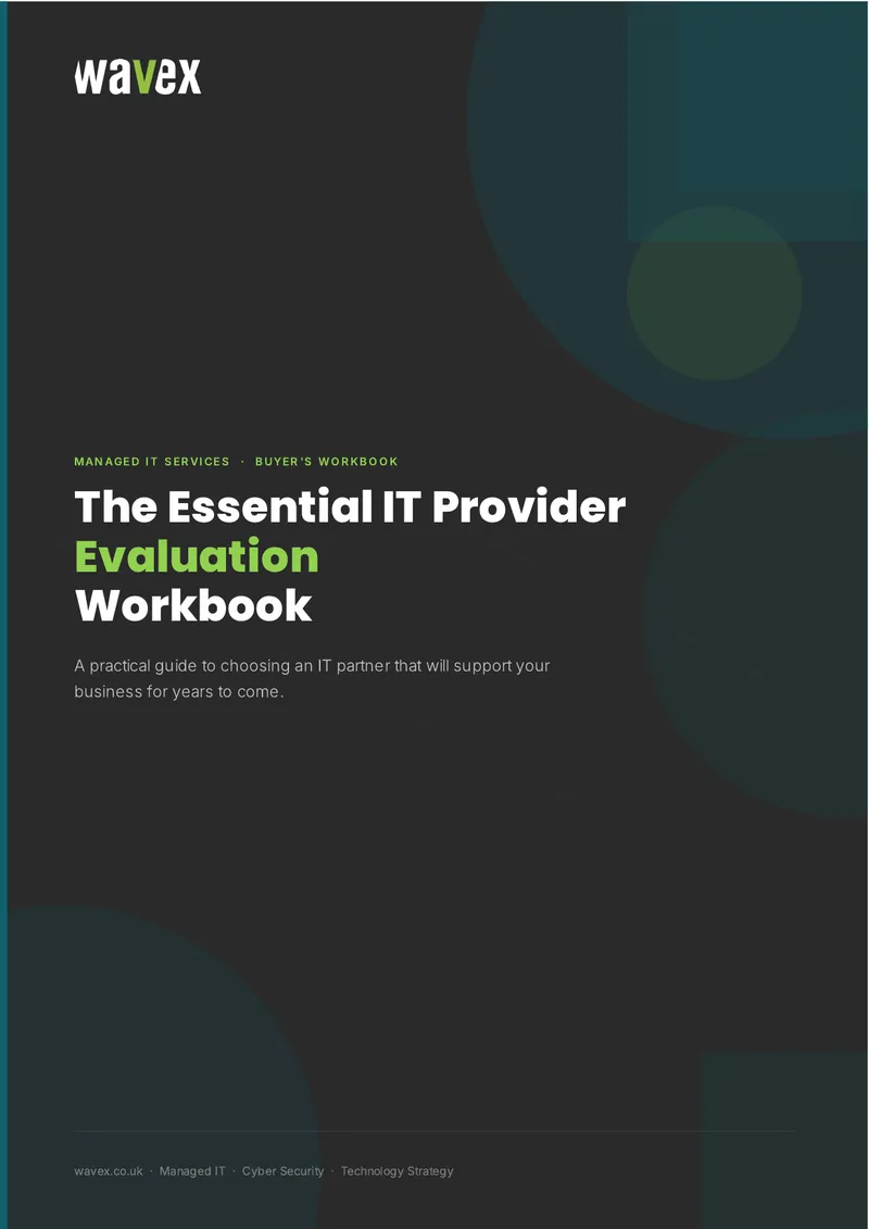 Essential IT Provider Evaluation Workbook