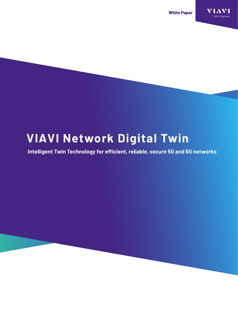 VIAVI Network Digital Twin White Paper
