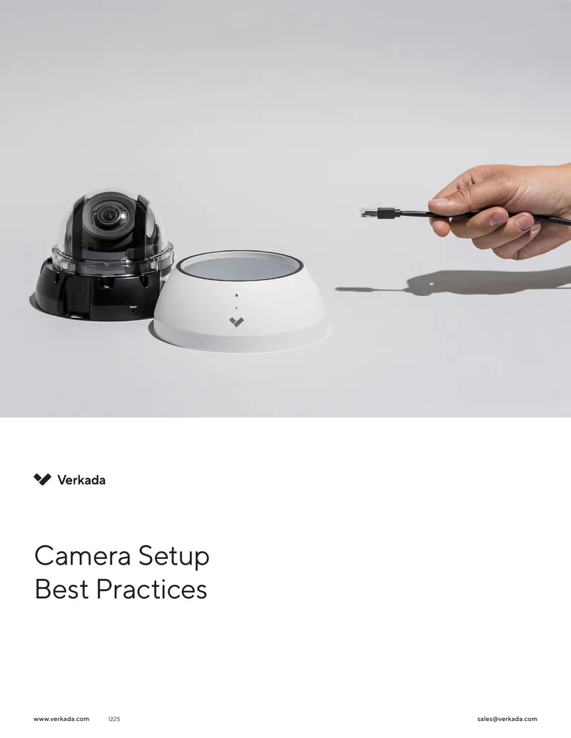 Camera Setup Best Practices Guide