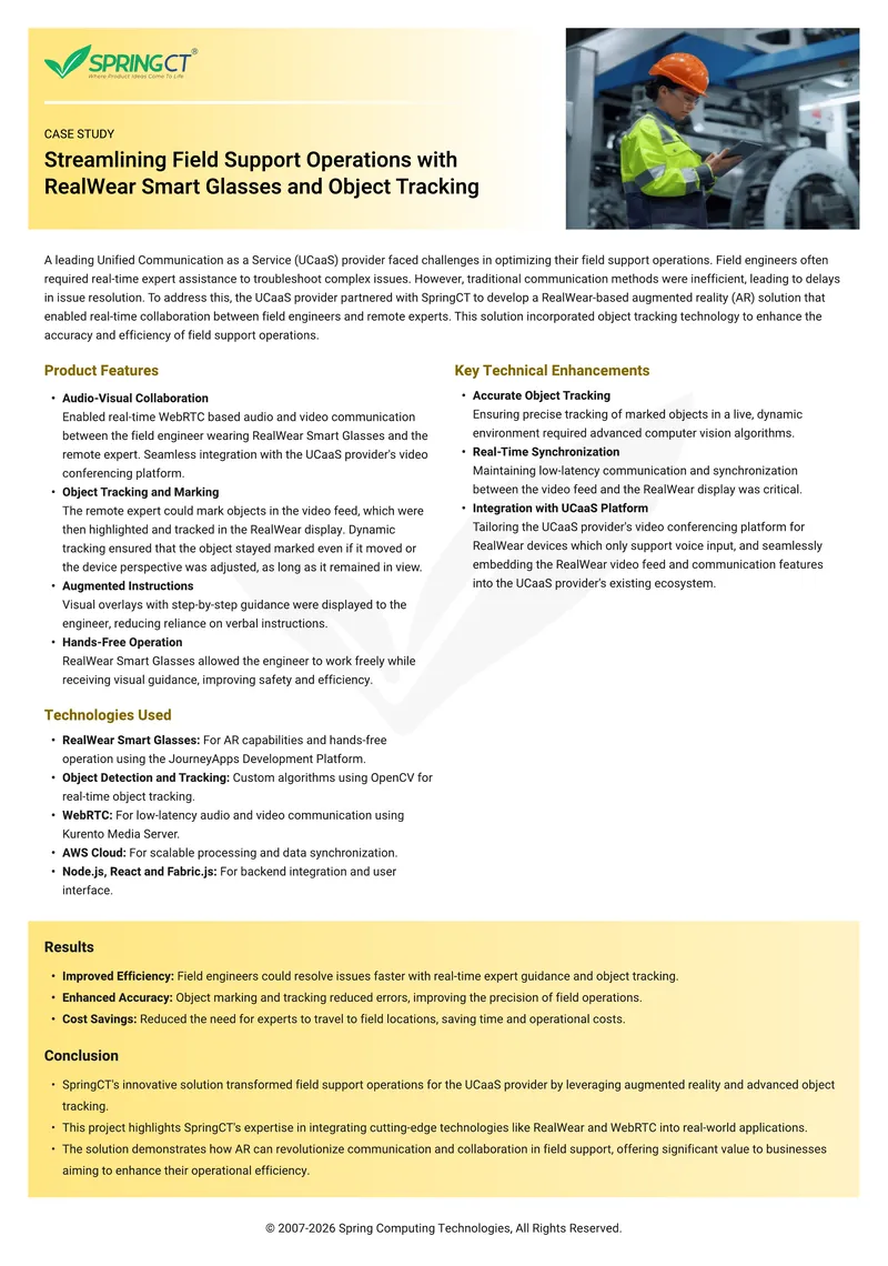 Streamlining Field Support Operations with RealWear Technology
