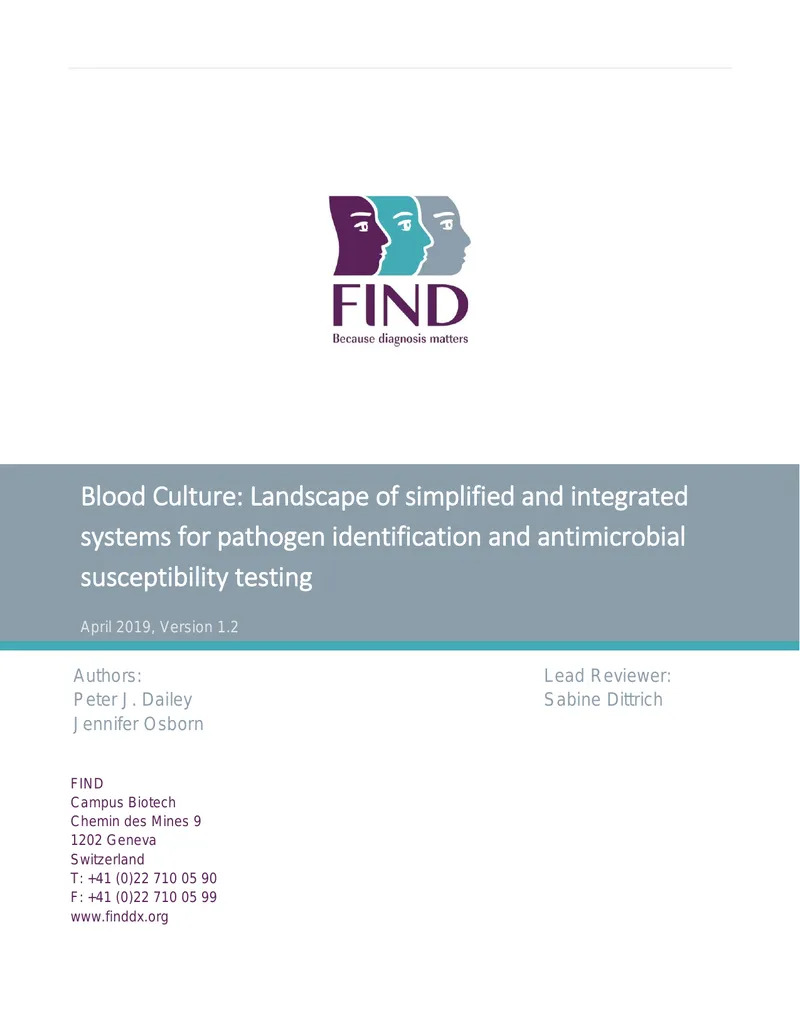 Blood Culture Systems for Pathogen Identification and Testing