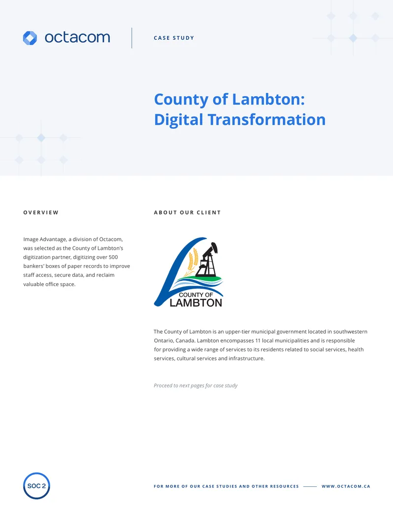 County of Lambton Digital Transformation Case Study