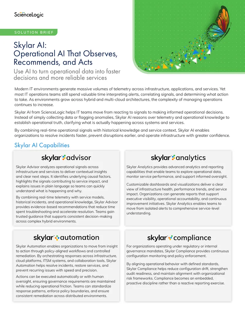 Skylar AI Operational Intelligence Solution Brief