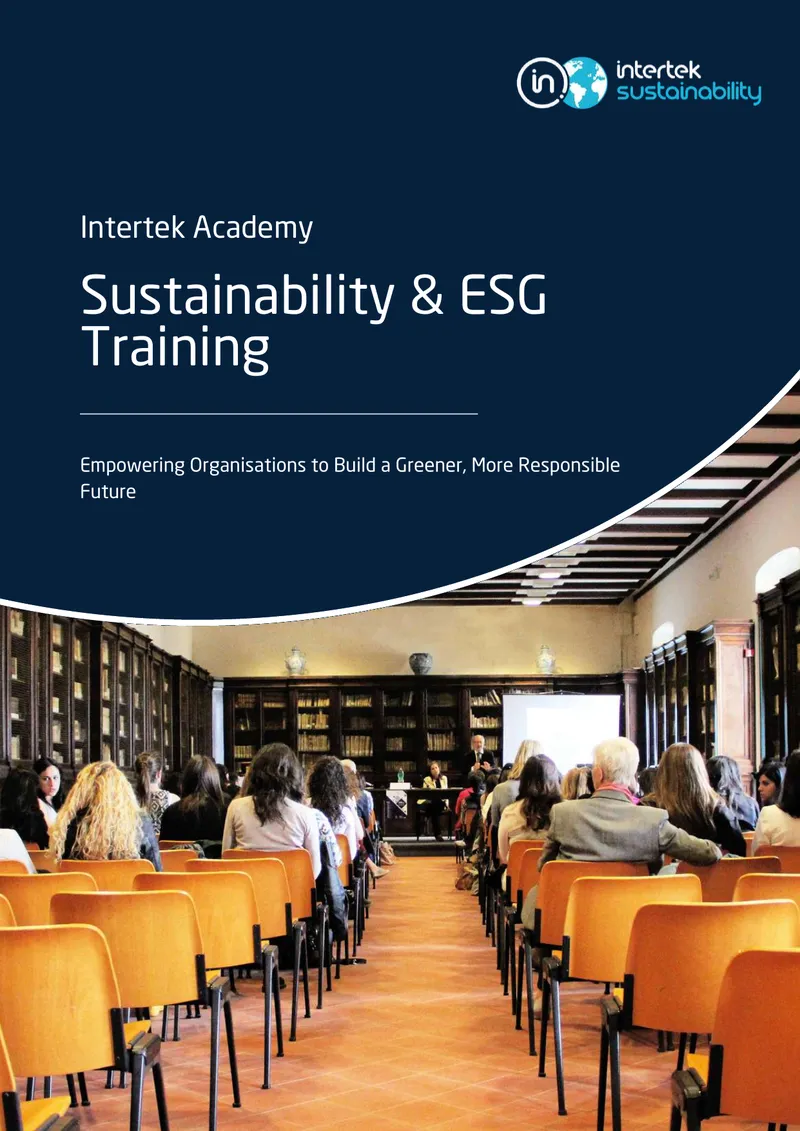 Intertek Academy Sustainability Training Portfolio