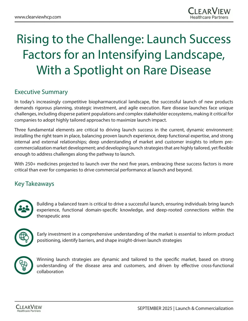 Launch Success Factors for Rare Disease Products