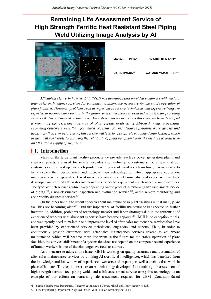 Remaining Life Assessment of High Strength Steel Piping Welds