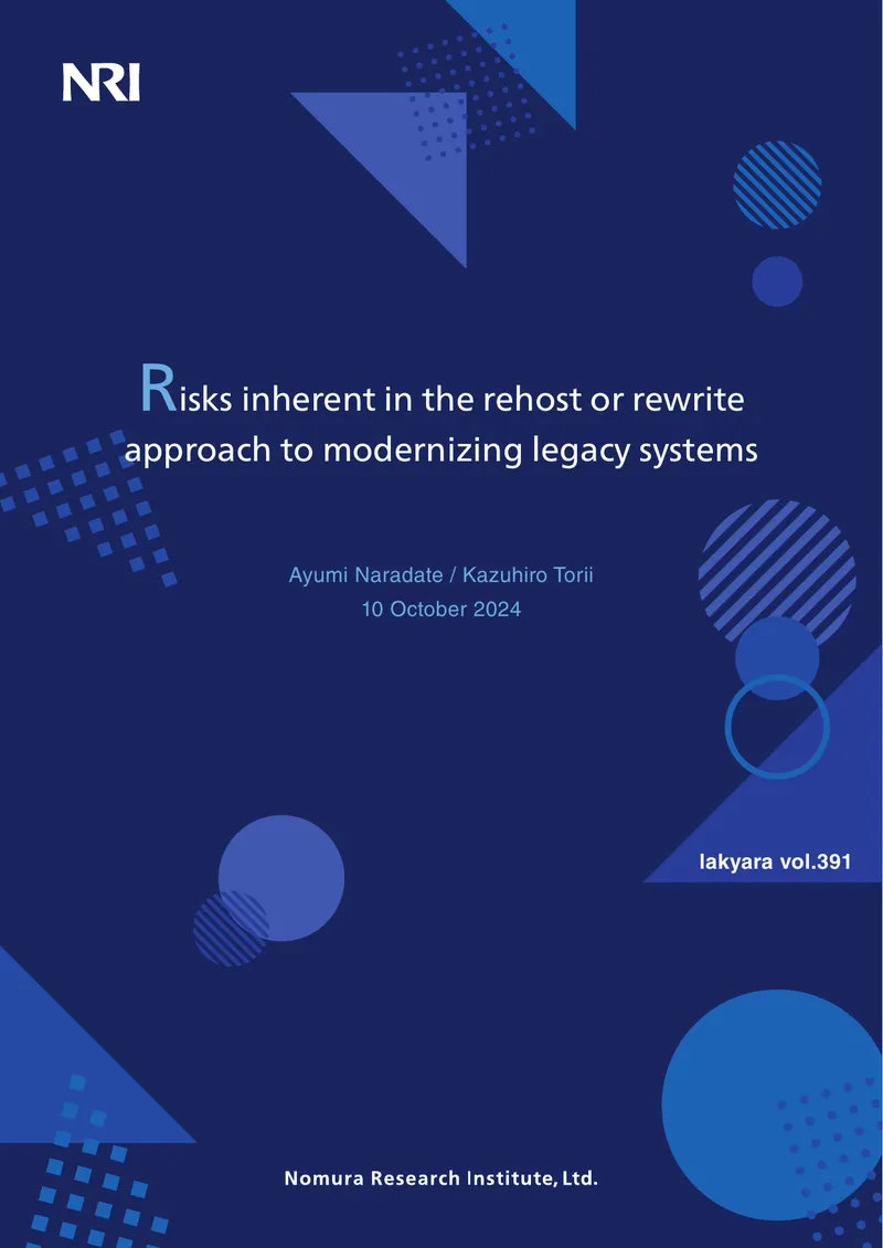 Risks in Rehosting or Rewriting Legacy Systems