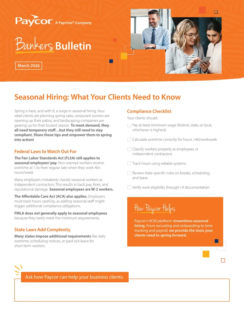 Seasonal Hiring Compliance Guidelines for Employers
