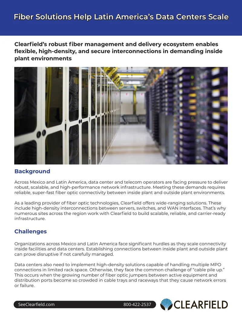 Fiber Connectivity Solutions for Data Centers in Latin America