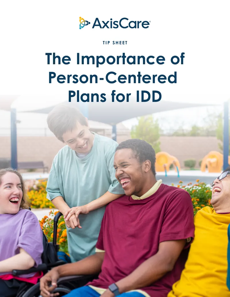 Person-Centered Plans for Individuals with IDD
