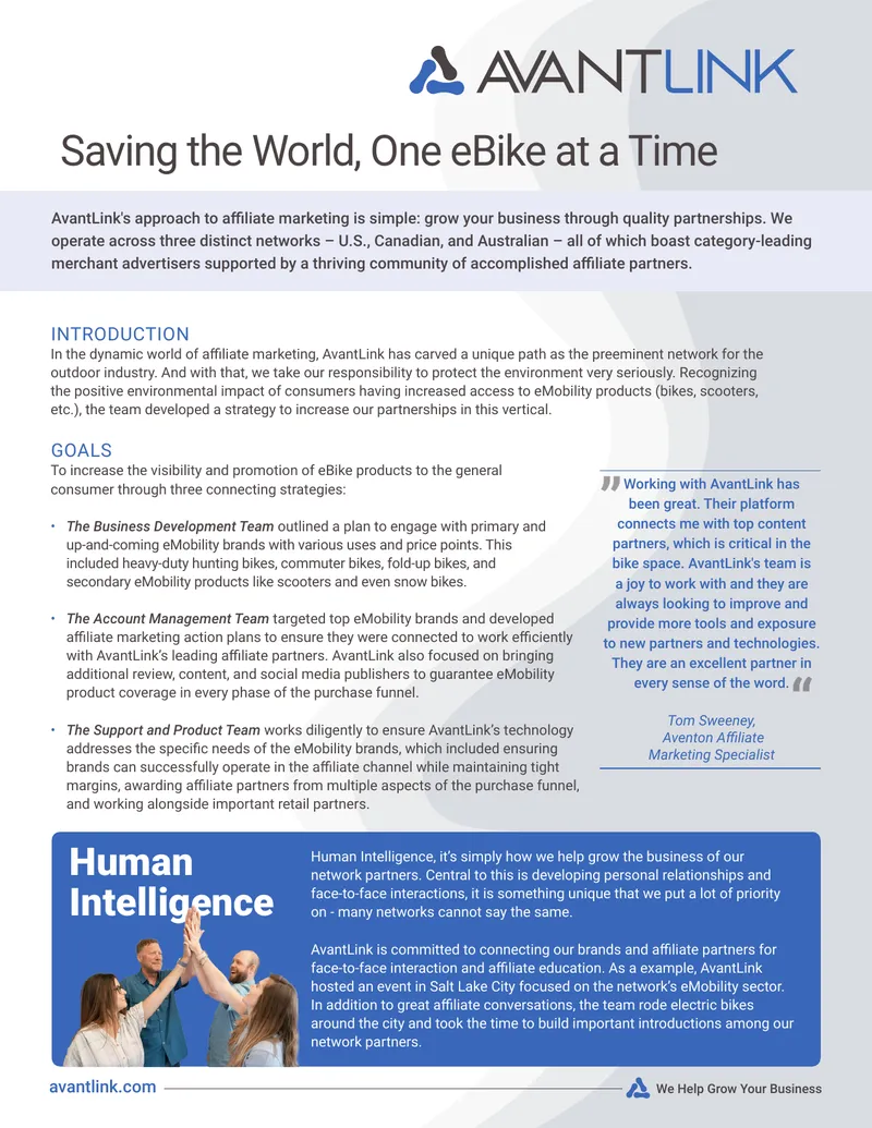 AvantLink eMobility Affiliate Marketing Strategy