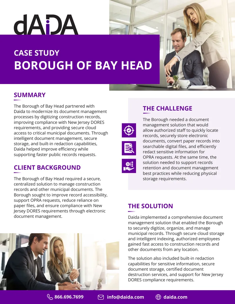 Document Management Solution for Borough of Bay Head