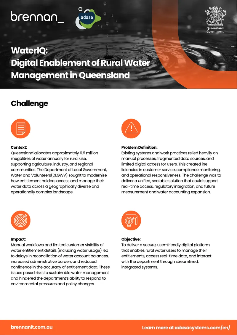 Digital Enablement of Rural Water Management in Queensland