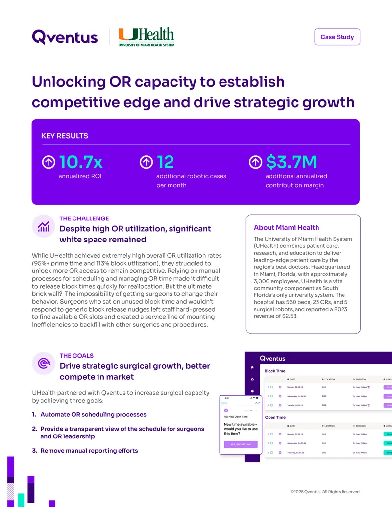 UHealth Surgical Growth Case Study
