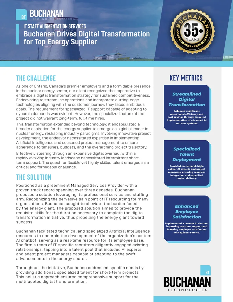 IT Staff Augmentation for Digital Transformation preview page 1