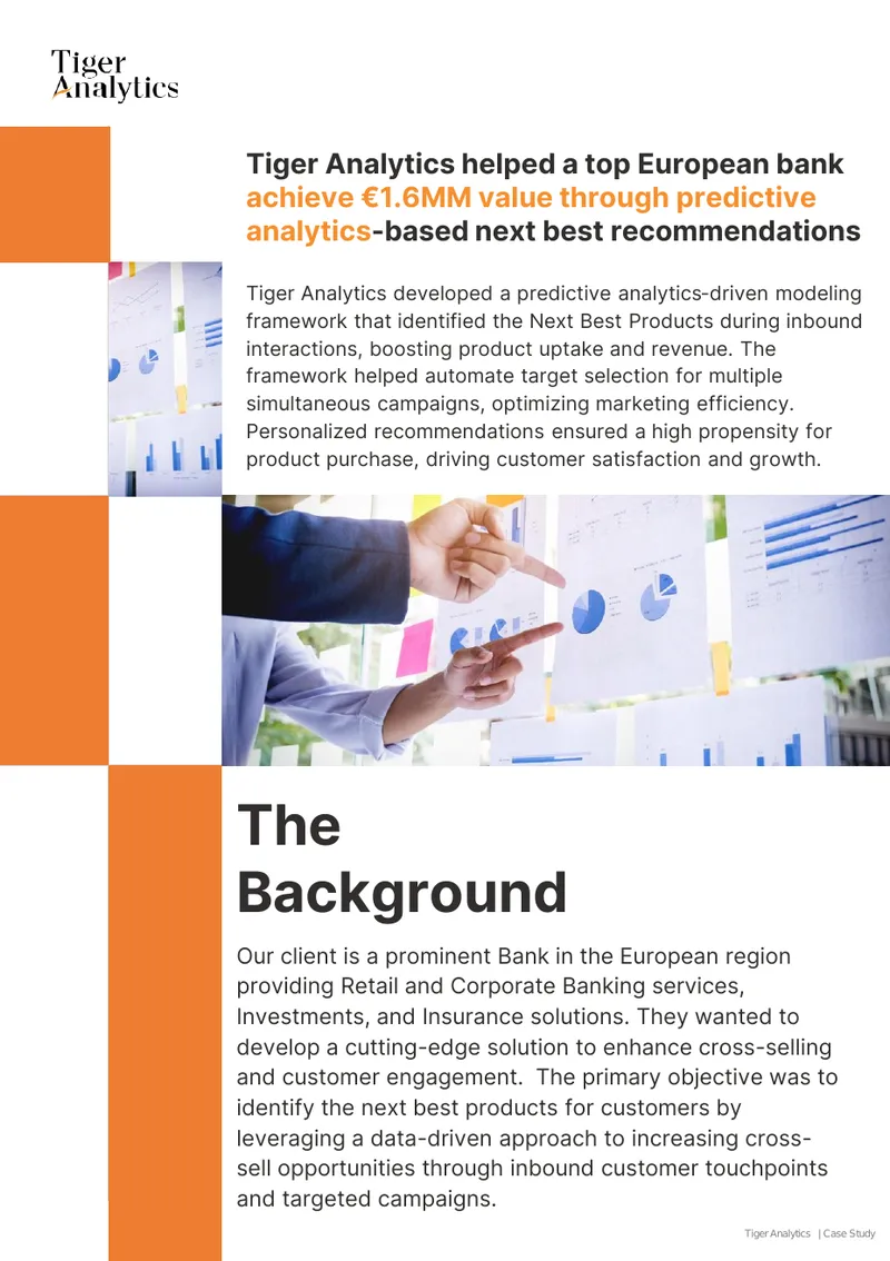 Predictive Analytics Framework for Banking