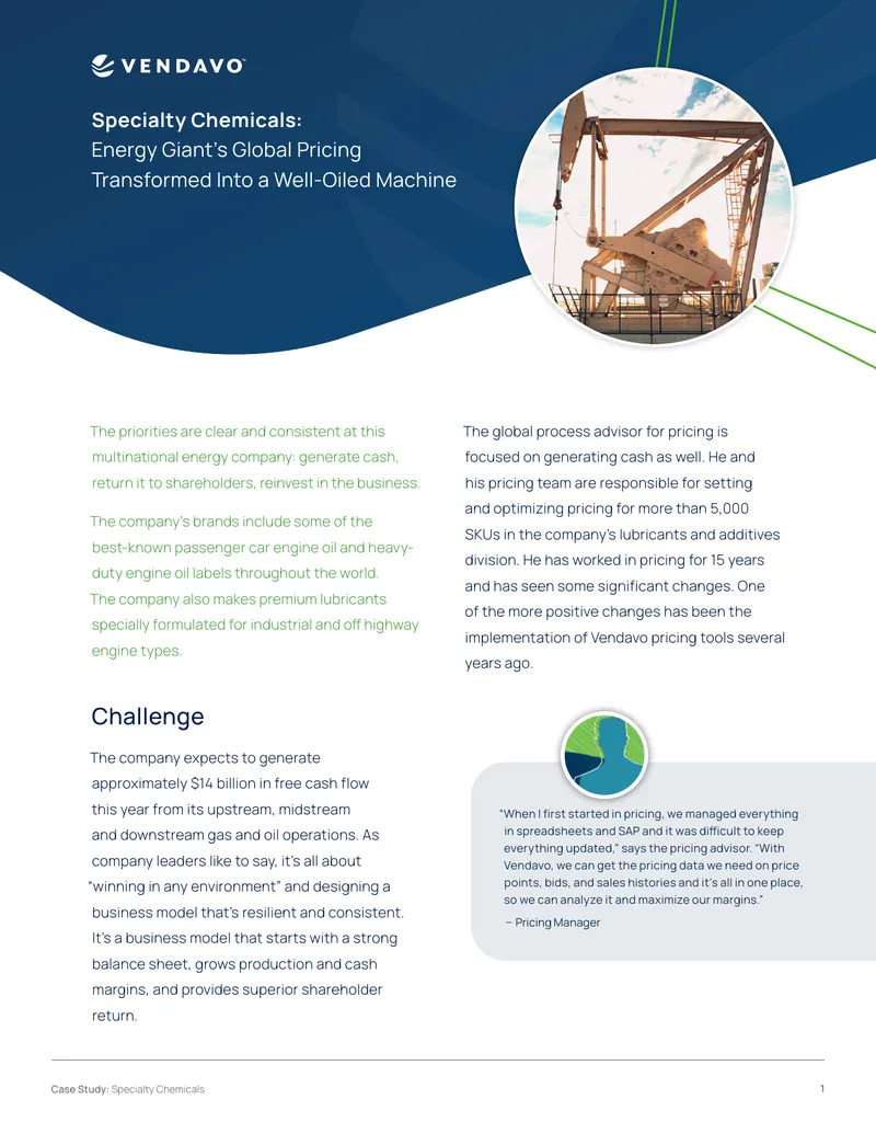 Specialty Chemicals Pricing Optimization Case Study